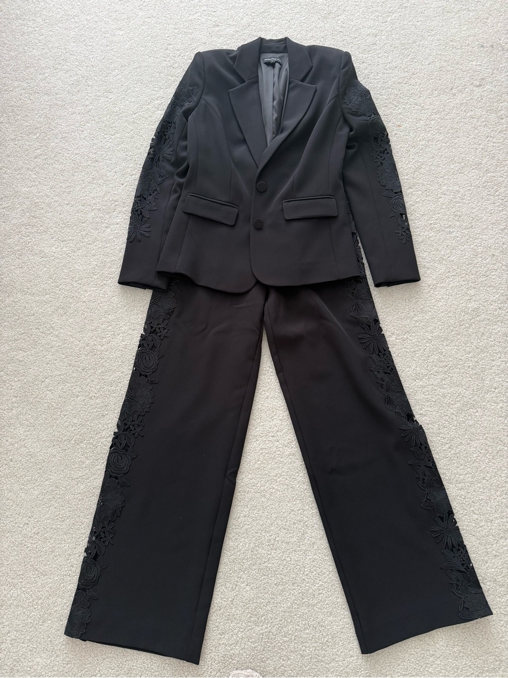 Generation Love Suit Set Black with Floral Detaling -never worn!
